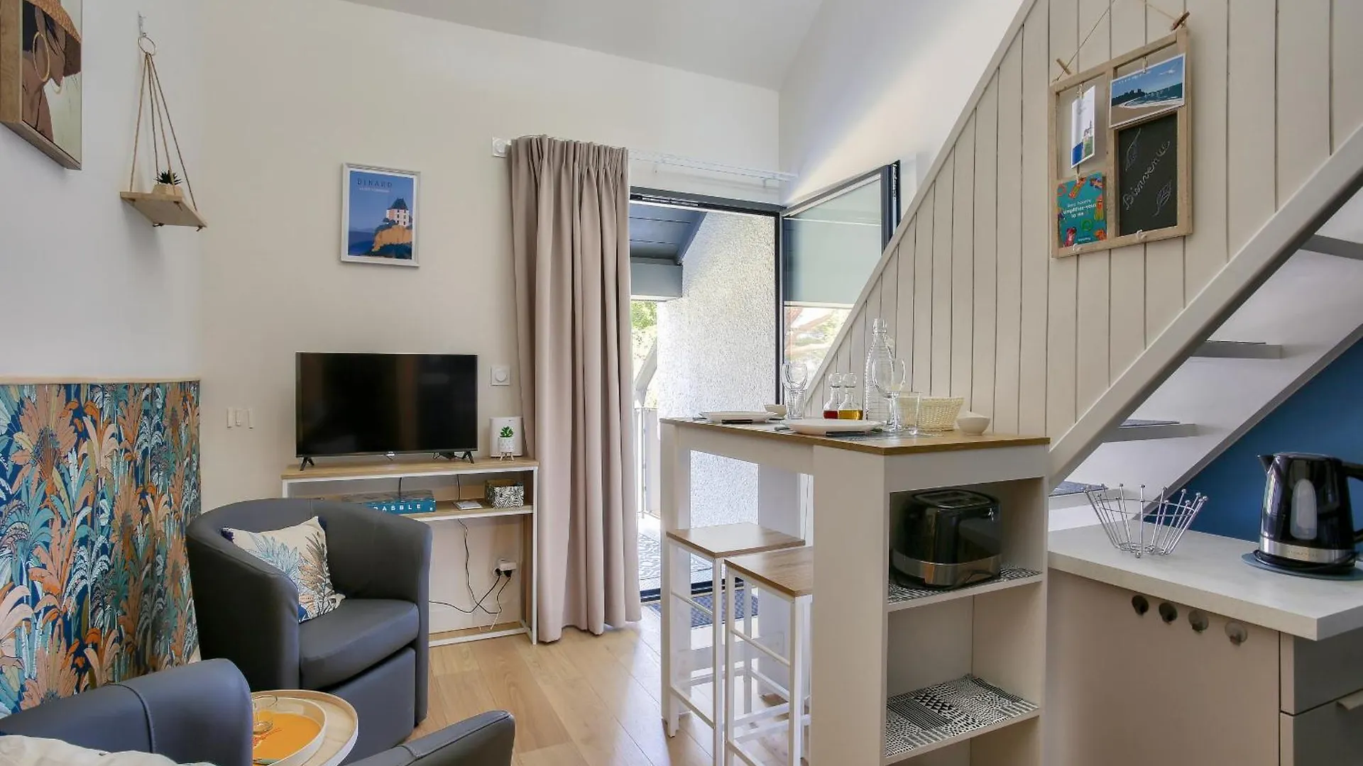250M De La Plage - Studio Pour 2 - Balcon Dinard Apartment